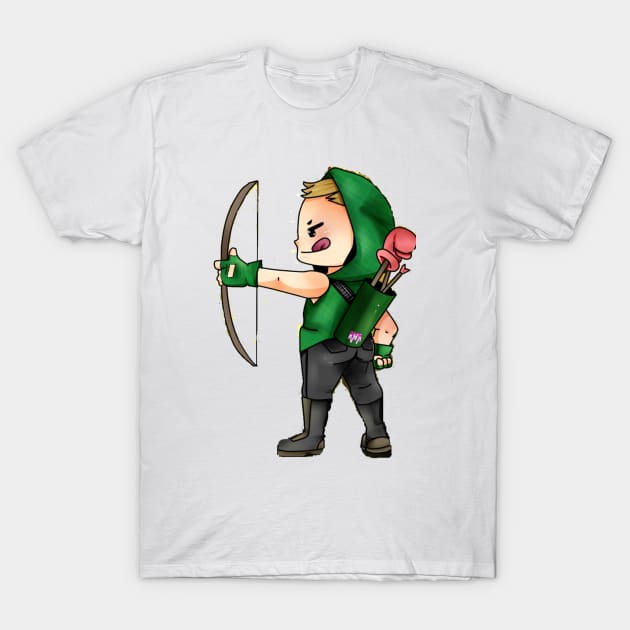 Chibi Green Arrow T-Shirt by bayragni